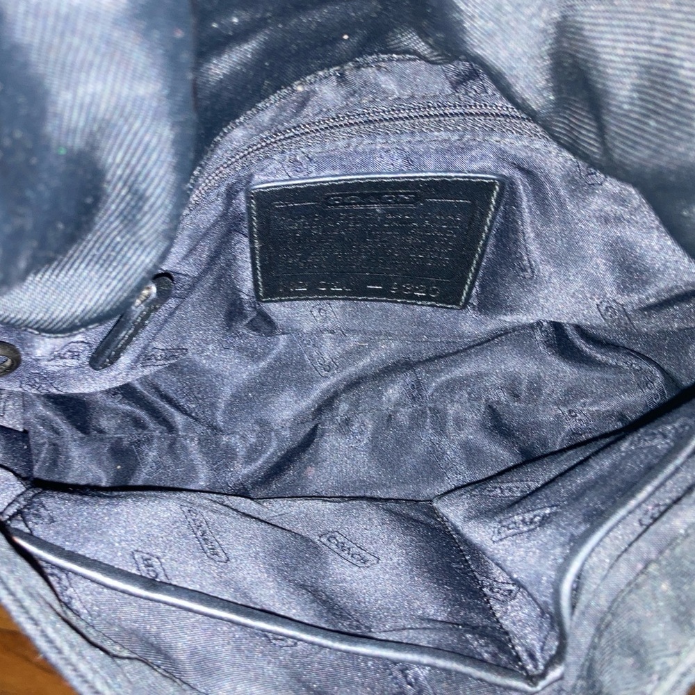 Vintage Coach black nylon C2J-9320 convertible shoulder bag/clutch - Picture 8 of 11